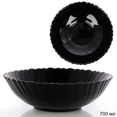 Салатник 700 мл 178 мл ЧЕРНАЯ Классика тарелка глубокая  BNTW70T (Black) (уп48)