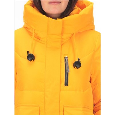 M-2258 YELLOW Пальто зимнее женское MEAJIATEER (био-пух)