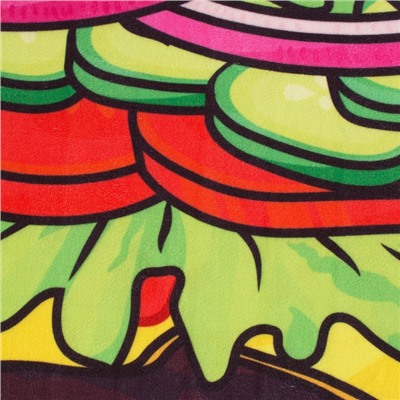 Полотенце пляжное «Этель. Гамбургер», 134×150 см