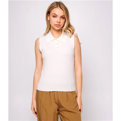 Топ #КТ1078, кремовый