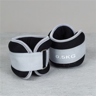 Утяжелители для рук и ног Woohooo FitLimbs II / W0.5-0.5BL / набор 2 шт / 1 кг 05 х 0,5 / наполнитель песок / черный/уп 25/