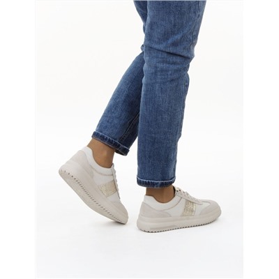 03-A1021-2 LT. BEIGE Кроссовки женские (натуральная кожа, натуральная замша)