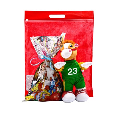 Сладкий новогодний подарок «Тимошка», конфеты + игрушка, 500 г