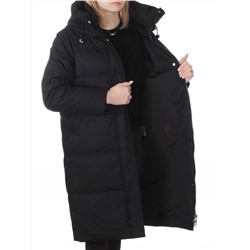 H24-620 BLACK Куртка зимняя женская (200 гр. холлофайбер)
