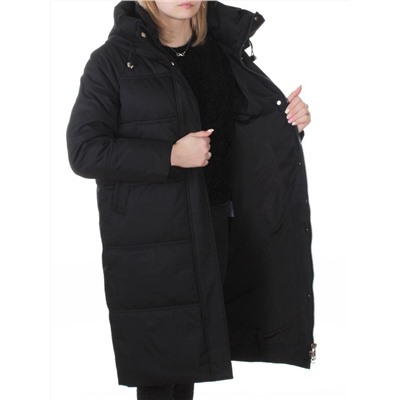 H24-620 BLACK Куртка зимняя женская (200 гр. холлофайбер)