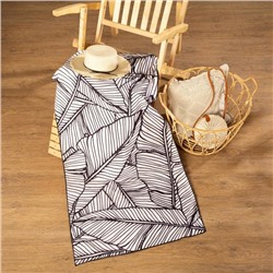 Полотенце пляжное с ручками «Этель. Листья», 70×140 см, 250 г/м²