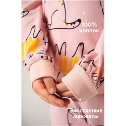 Хлопковая пижама для девочки Happyfox