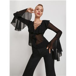 Блузка жен. Fitzgeralda черный Infinity Lingerie