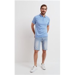 Футболка-поло F211-07-199Tb l.blue