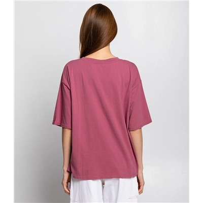 Футболка #БШ2257 (1), брусничный