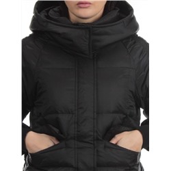 3064 BLACK Пуховик зимний женский (80% пух, 20% перо)