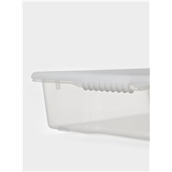 Контейнер для хранения Porter, 18 л, 66×42×12 см, с крышкой, цвет слоновая кость