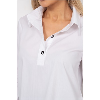 Белая рубашка с длинными рукавами Лояна №1