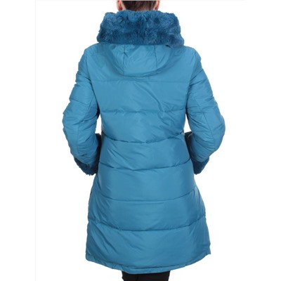 B15-888 GRAY/BLUE Куртка зимняя женская KEMIRA (200 гр. холлофайбера)