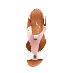Босоножки ED'ART 2001.115'w.white-pink R