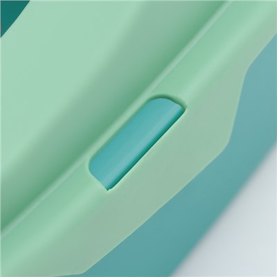 Туалет с бортом округлый 40×33.8×25.5 см, зелёный/оранжевый