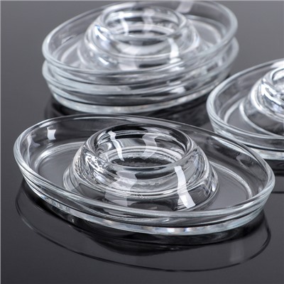 Подставки для яиц Paşabahçe Basic, набор 4 шт. стекло, прозрачные