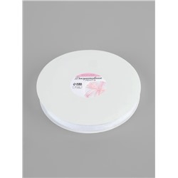 Лента бархатная, 20 мм, 18±1 м, белая №01