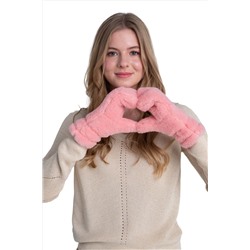 Варежки меховые на резинке ЛОСОСЬ