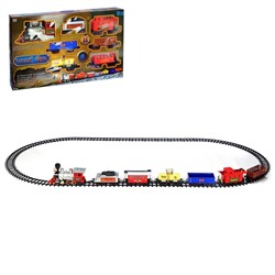 Уценка Железная дорога «Классический поезд», работает от батареек, свет и звук