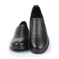 01-5075 BLACK Ботинки демисезонные женские (натуральная кожа)