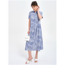 Платье из вискозы с принтом