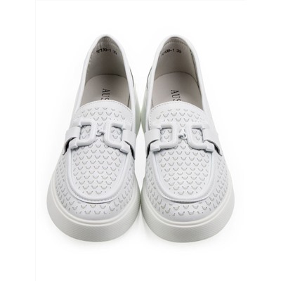 06-YC139-1 WHITE Туфли женские (натуральная кожа)