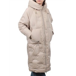 305 BEIGE Пальто зимнее стеганое женское (200 гр. холлофайбер)