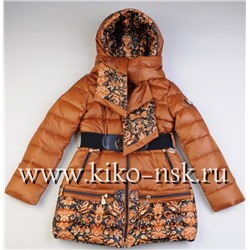 SS3737 Полупальто для девушки на тинсулейте кирпич/140