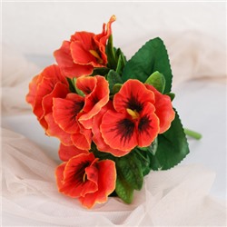 Цветок искусственный Фиалка 23 см / W01316-16 /уп 12/300/600/ МИКС 6 цветов в упаковке/ВЫПИСЫВАТЬ по 12 штук