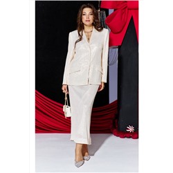 Жакет, юбка Vittoria Queen 27373 кремовый