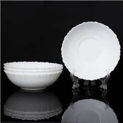 Набор суповых тарелок 6 штук 650 мл Классика белый / TW-70 (WHITE) /уп 48/