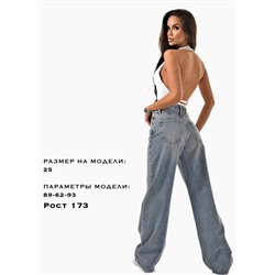 Женские джинсы со стразами на высокий рост CRACPOT