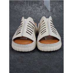 08-PED173-1 BEIGE Босоножки женские (натуральная кожа)