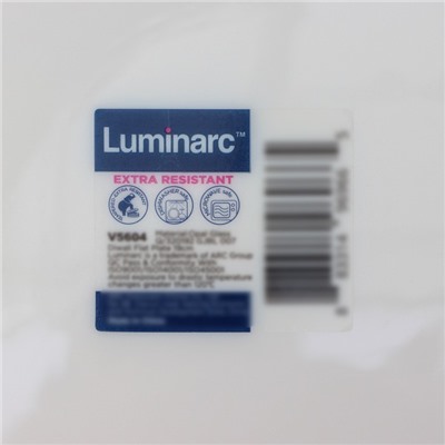 Тарелки Luminarc Lotusia, d= 25,5 см, подстановочные, стеклокерамика, набор 6 шт, белые