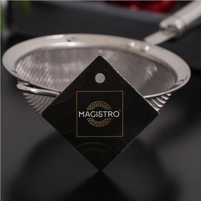 Сито для просеивания с ручкой Magistro Arti, d=8.5 см, нержавеющая сталь
