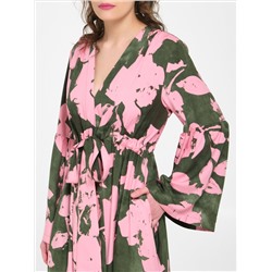 Платье макси с принтом