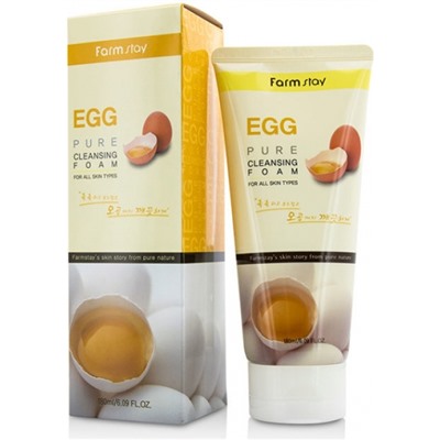 Пенка для лица с яичным экстрактом FarmStay Egg Pure Cleansing Foam