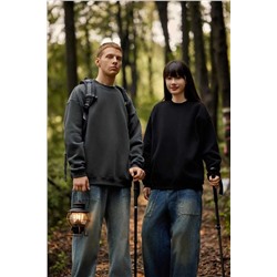 Свитшот 2х нитка U61 черный