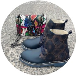 Ab. Zapatos 27025 serpiente MARINO + AB.Z · Pelle · 21-36 (510) АКЦИЯ