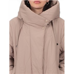 1119 DK. BEIGE Пальто зимнее облегченное женское (холлофайбер 150 гр.)