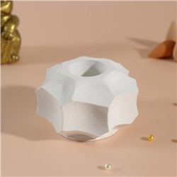 Подставка для благовоний, конусов «Грани», белый 7.5×7.5×5 см,