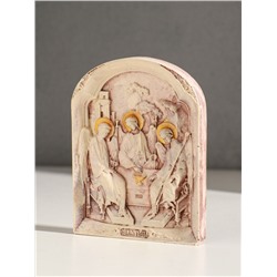 Икона «Святая троица», с подвесом, 12×9×2 см, гипс, роспись