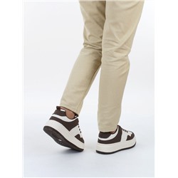 04-PDH336-3 BROWN Кроссовки демисезонные женские (натуральная кожа, нубук)