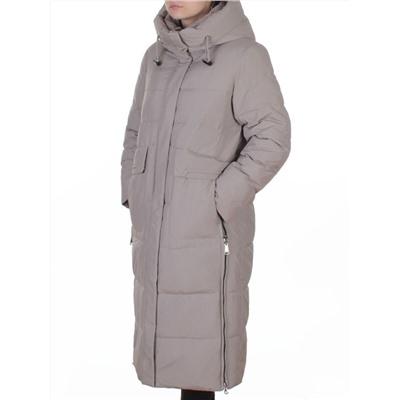 8359 GRAY Пальто зимнее женское (200 гр. холлофайбер)