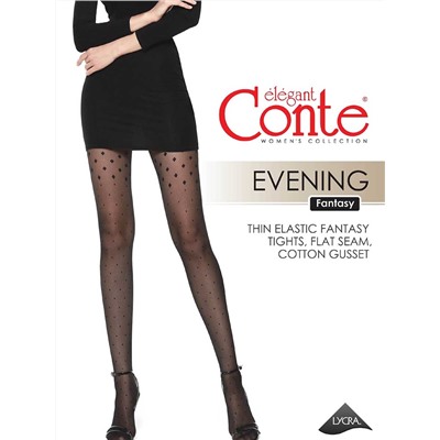 Conte Evening, фантазийные колготки 20den