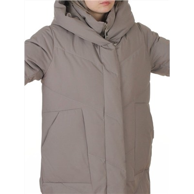 8836 GRAY Пальто зимнее женское (150 гр. холлофайбер)