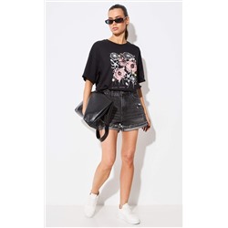 Шорты женские джинсовы TP09-01-2019 чёрные