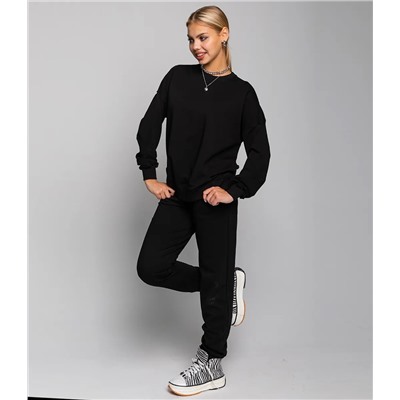 Спортивный костюм #БШ1509-1, чёрный