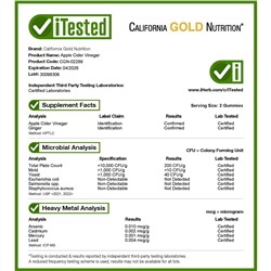 California Gold Nutrition, жевательная добавка с яблочным уксусом, натуральный яблочный вкус, 90 вегетарианских жевательных таблеток